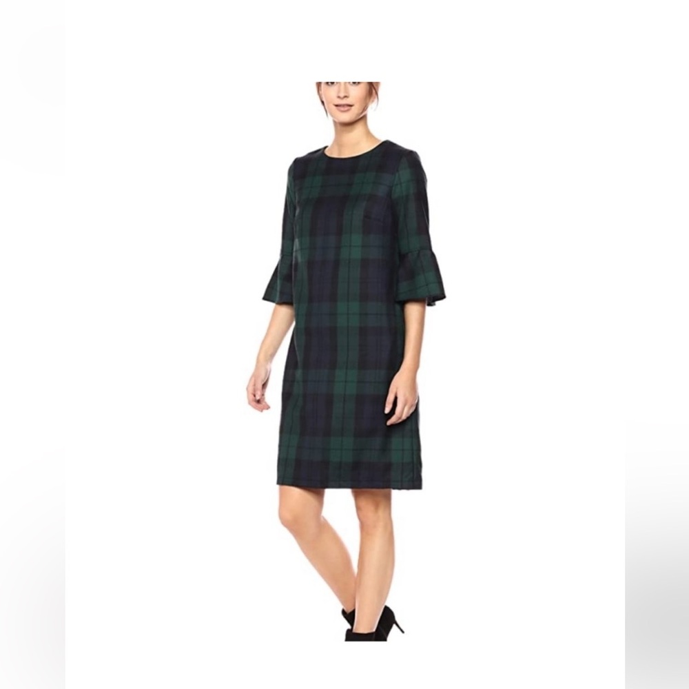 Pendleton maya wool‎ green plaid dress